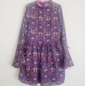 Artisan NY floral long sleeve little girl dress